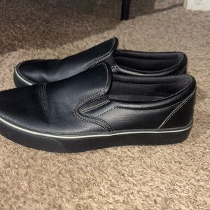 Black Slip-On slip resistant women’s  Shoes